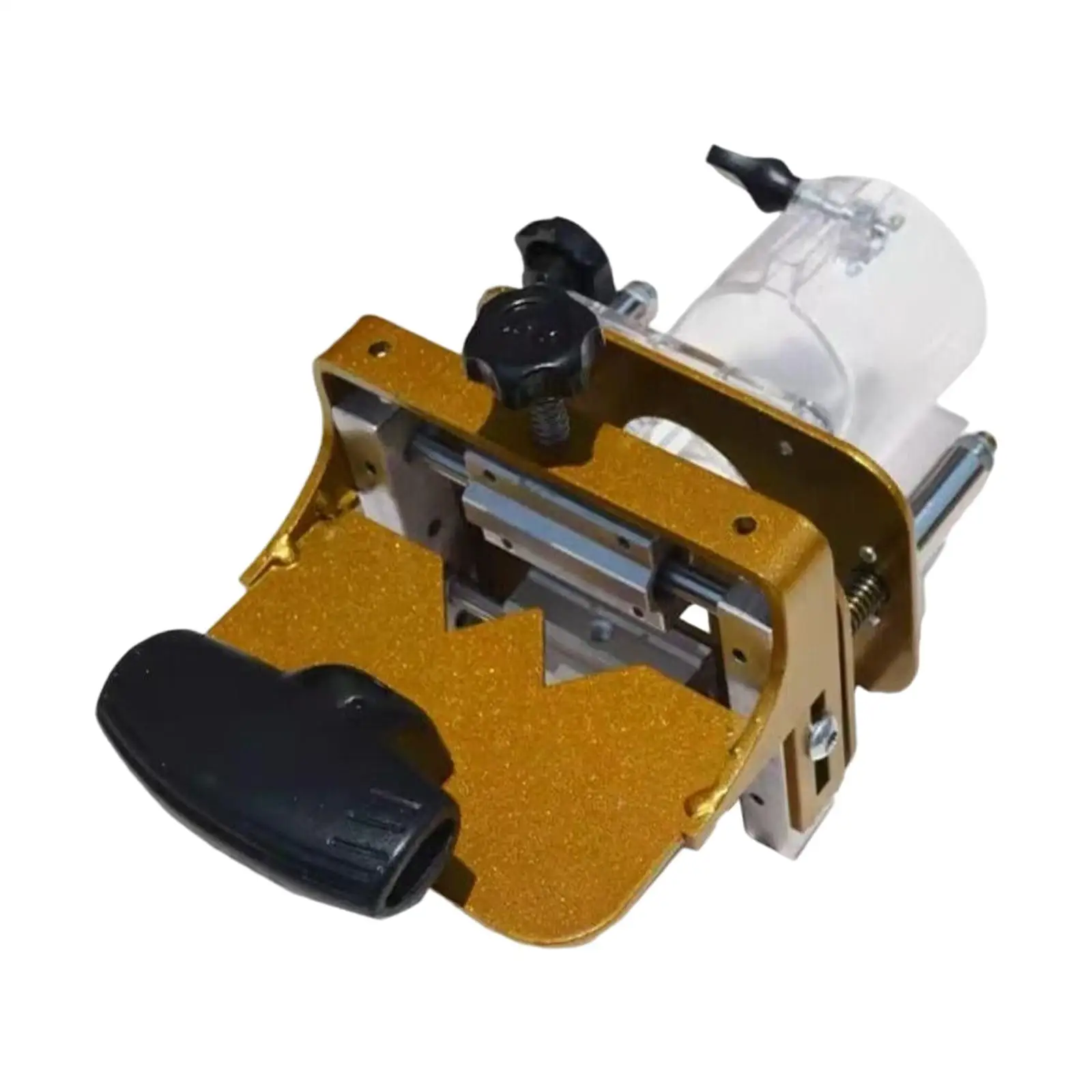 

Портативный шаблон для врезки пазов для фрезерного станка 65 мм, инструмент для вырезания выемок, прочный кронштейн для фрезерования, для деревообработки, мебельных комплектующих