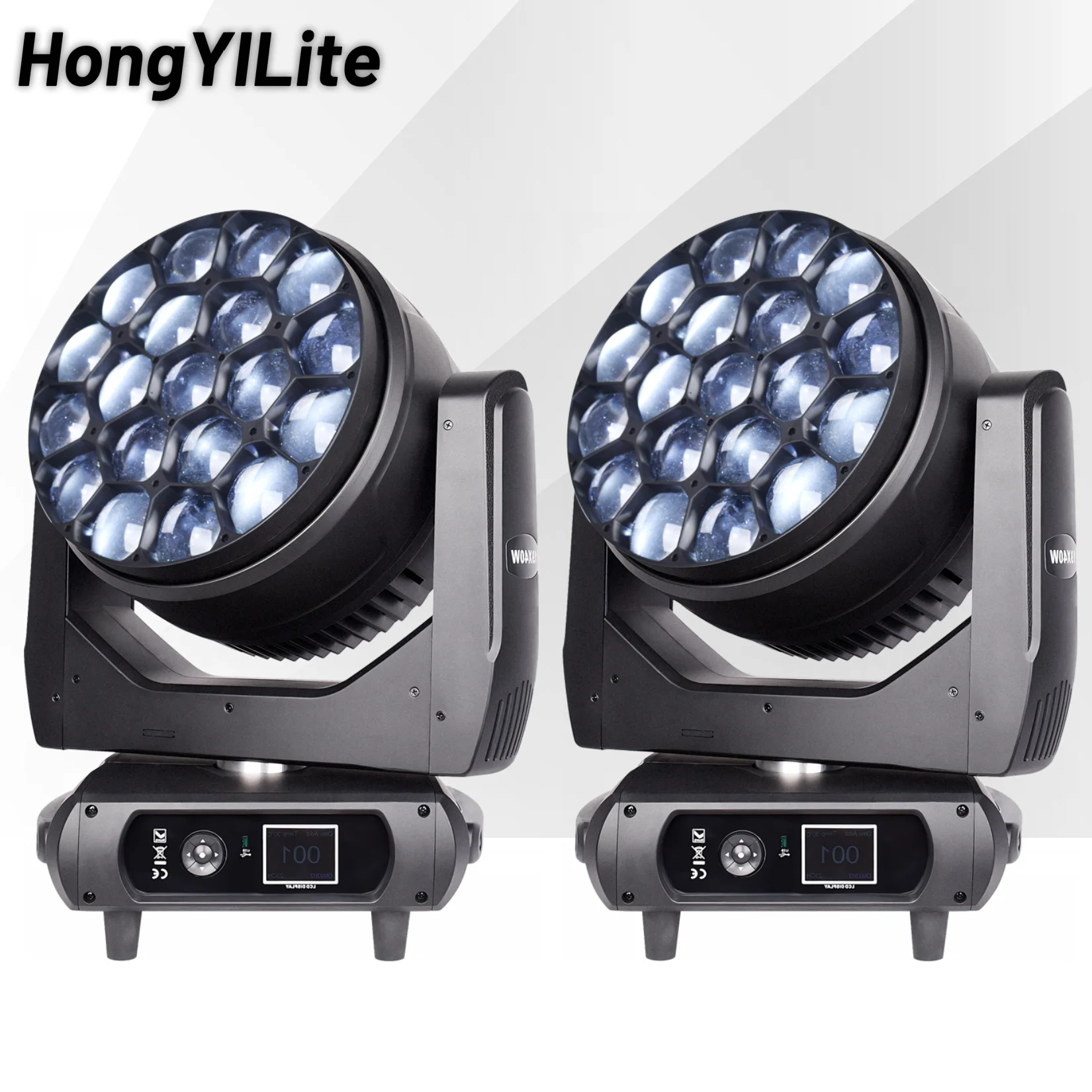 

HongYiLite 19x40W эффект пчелиных глаз свет K15 стиль 102CH DMX моторизованное зеркало CTO окрашивающий луч для концертного фестиваля театра DJ