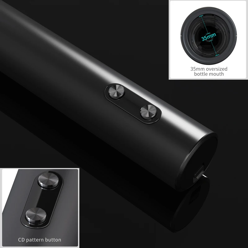 1PCS/1SET Electric Wine Opener Automatic Wine Bottle Corkscrew with Aerator Pourer & Foil Cutter for Kitchen Bar Tool Party Gift