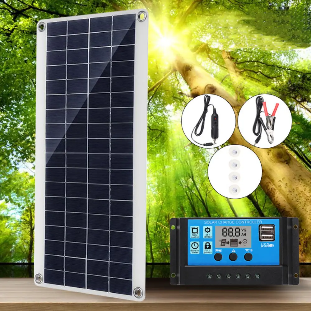 Portable 10W Solar Panel Module With USB DC Output Camping Charger For RV Caravan Yacht Marine Off Grid Power Supply System