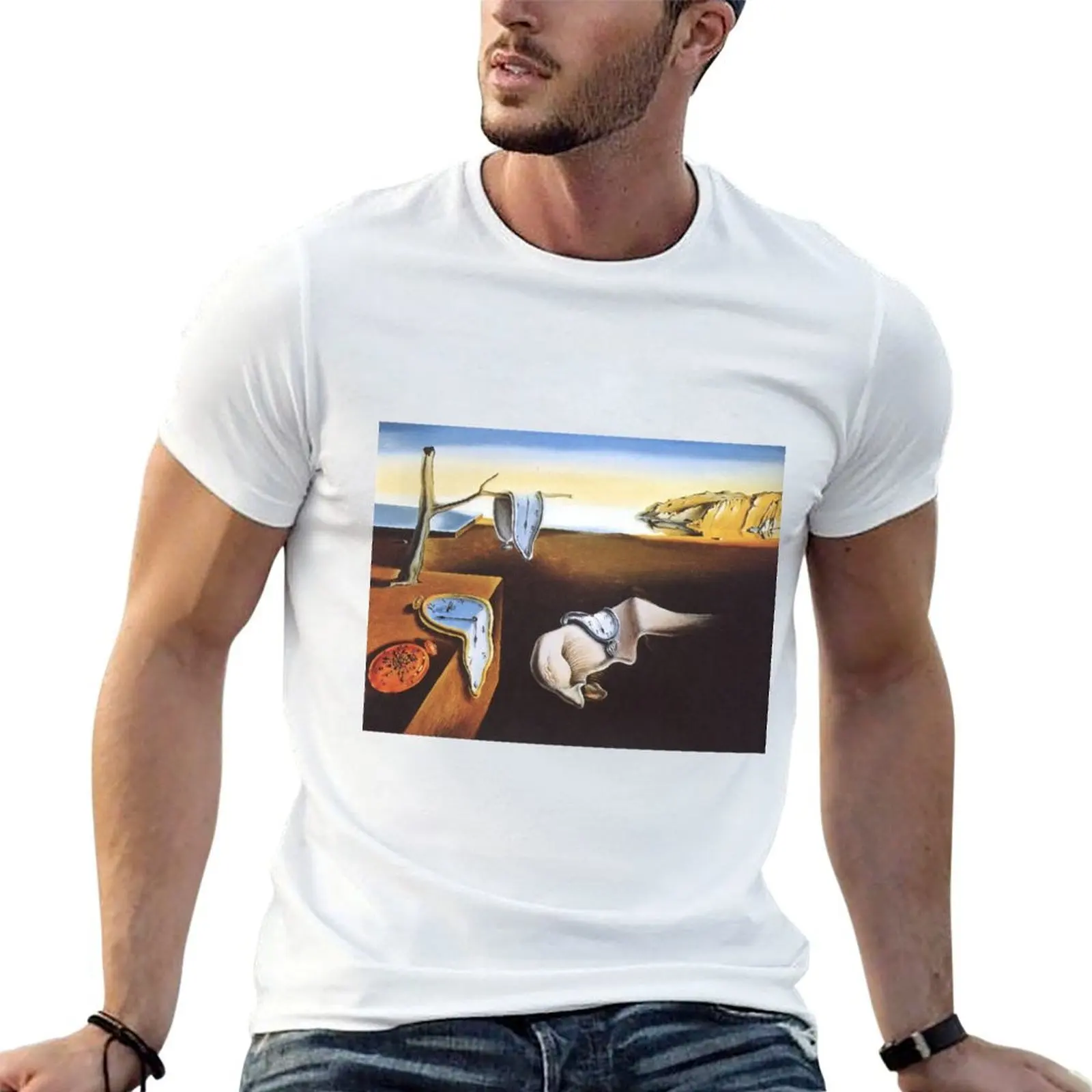 T-shirt Salvador Dali La persistance de la mémoire, t-shirt léger grande taille