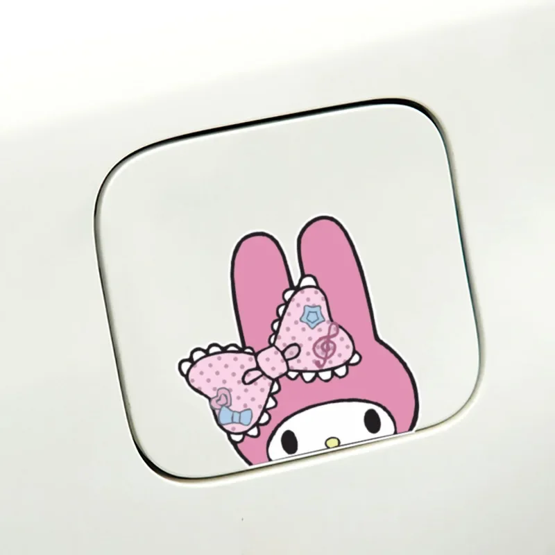 Kawaii Sanrio Kuromi Large Stickers Car Window Stickers Hello kitty Melody Anime Cute Stickers Cinnamoroll Walls Cabinets Decor