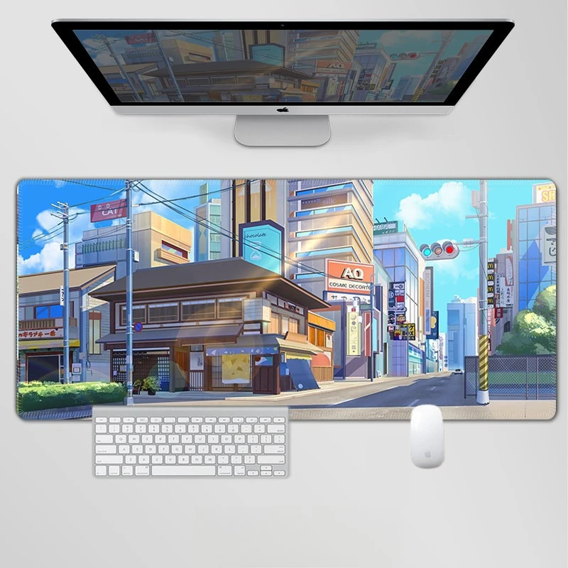 

Новый креативный простой настольный коврик для мыши, большой утолщенный коврик для клавиатуры для девочек