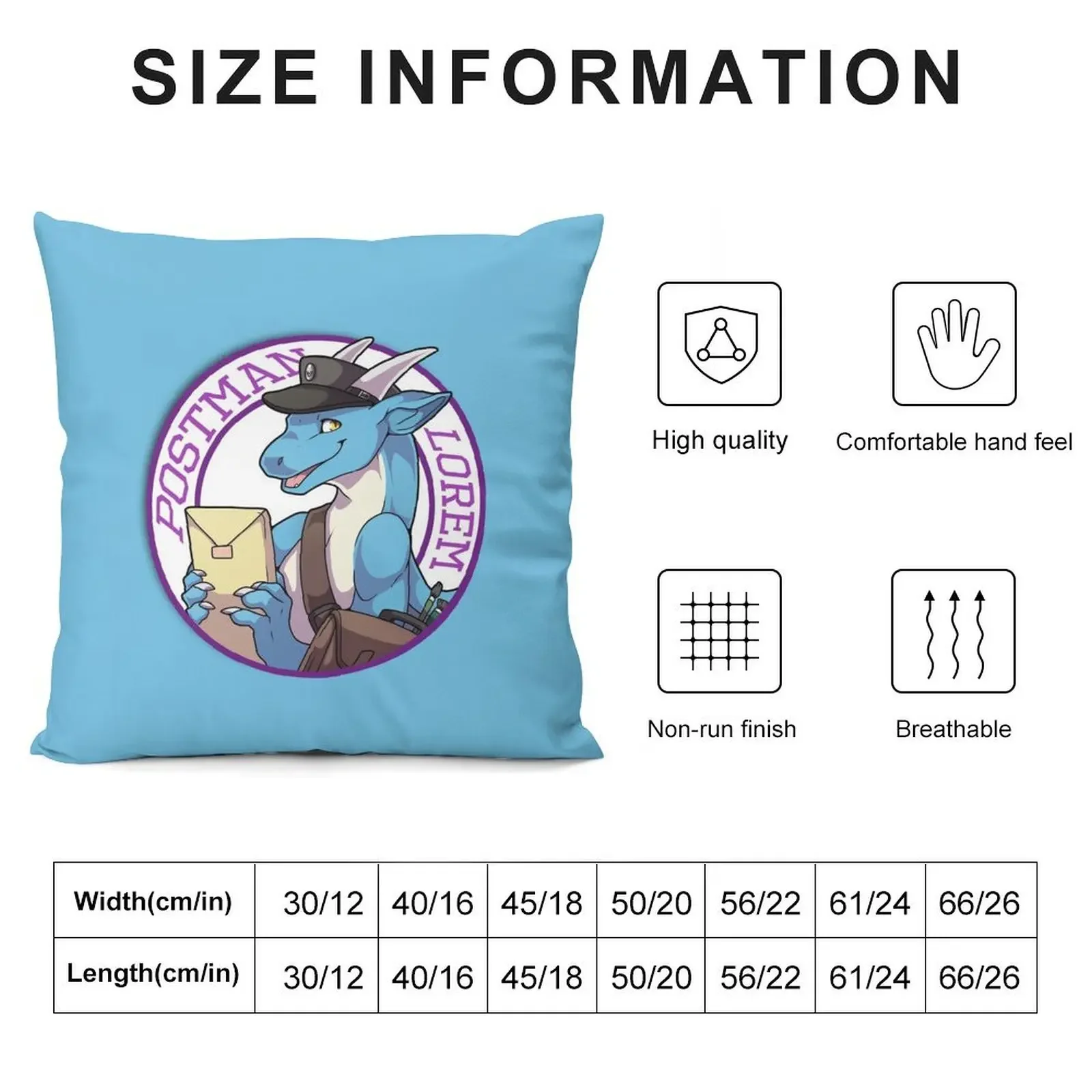 Postman Lorem from Angels with Scaly Wings Throw Pillow Luxury Pillow Case Cushion Cover pillow