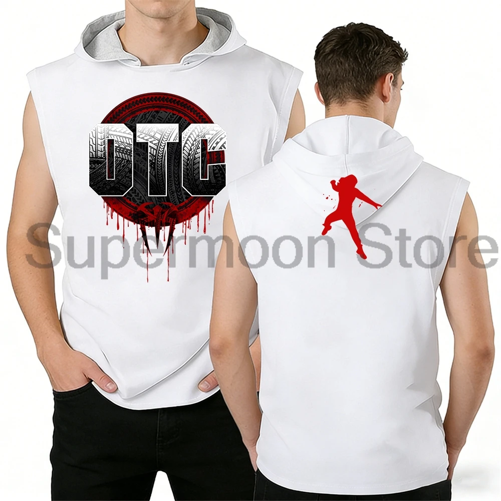 Roman Reigns OTC Hooded Tank Tops Unisex Sleeveless Hoodie Women Men Streetwear Gym Vest