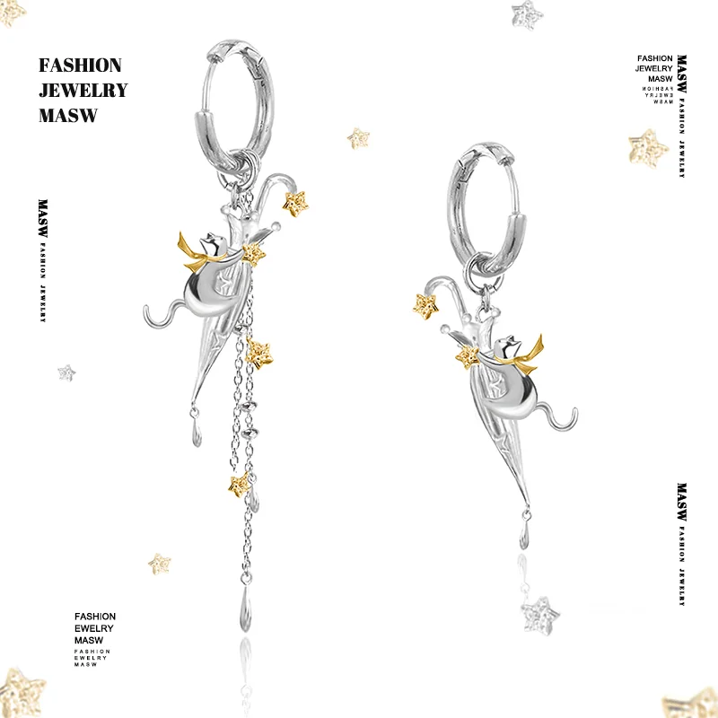 

MASW Original Design Luxury Temperament Umbrella Dangle Earrings For Women Female Gifts Fashion Jewelry Ear Accessories