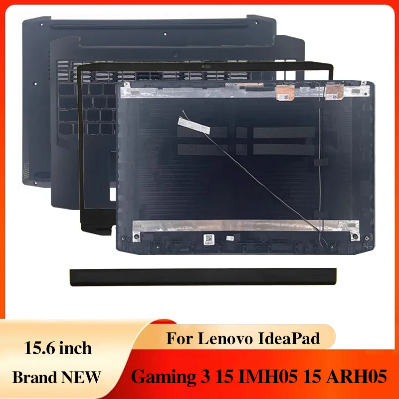 

Для Lenovo IdeaPad Gaming 3 15IMH05 15ARH05, аксессуары для ноутбуков, задняя крышка ЖК-дисплея, передняя рамка, петли, крышка, упор для рук, нижняя часть корпуса