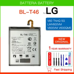 Genuine Replacement Battery BL-T46 5000mAh For LG V60 ThinQ 5G LMV600VM V600VM V600QM5 BL T46 Battery +Free Tools +Track code