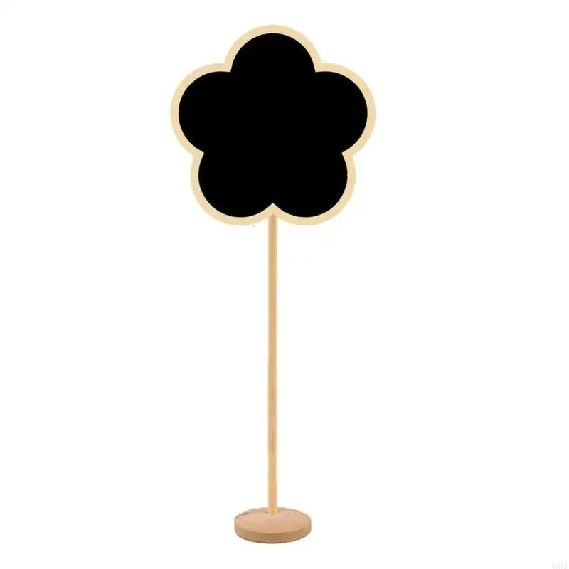 Y5LB 10Pcs Small Chalkboard Signs with Stand Small Blackboard Signs for Weddings