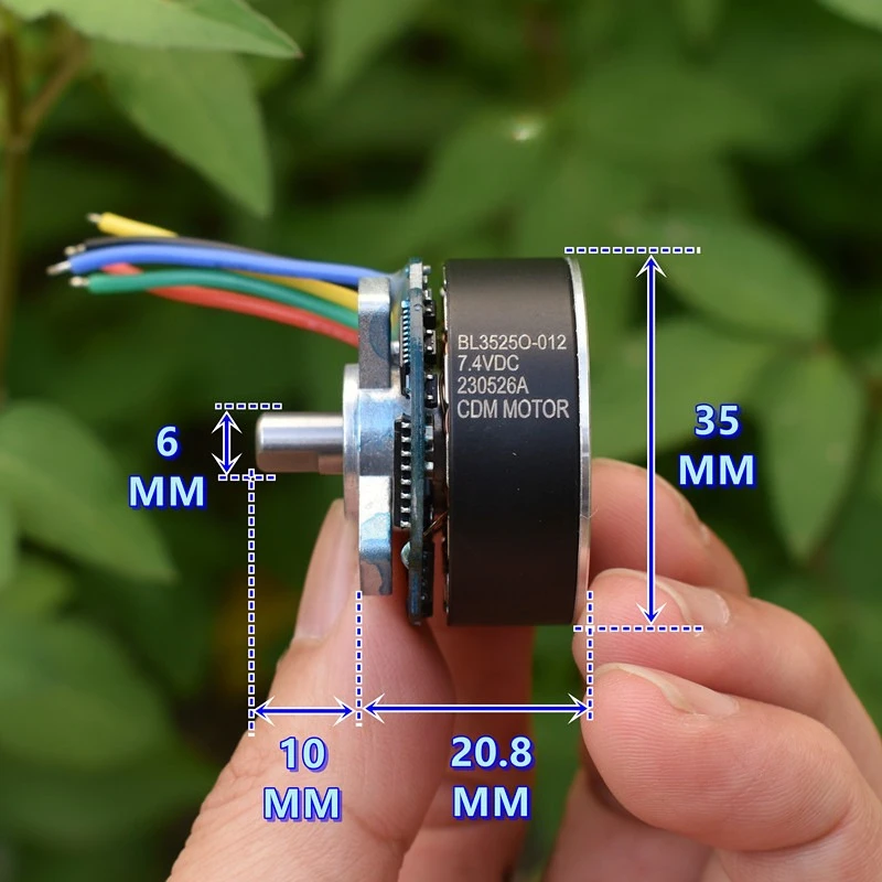 BL3525O 35mm BLDC Brushless Motor Mini Fascial gun Electric Motor with driver DC 5V 6V 7.4V Large Torque Strong Engine PWM Speed - view 4