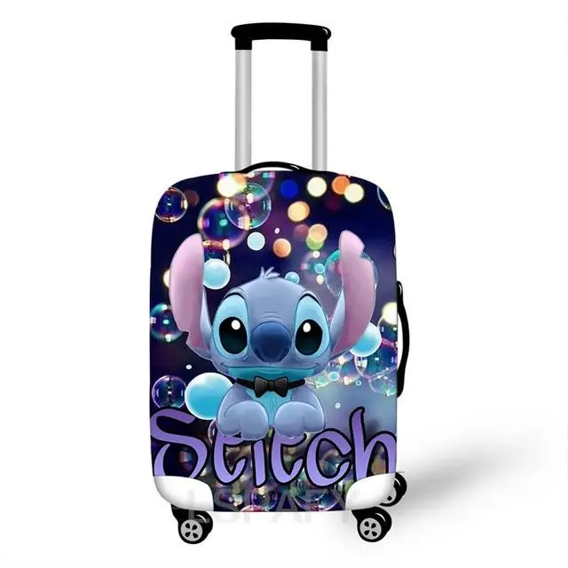 Disney Travel Accessories Luggage Cover Suitcase Protection Baggage Dust Cover Elasticity Lilo And Stitch Travel Suitcase