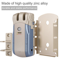Electronic Lock Invisible Electronic Lock WAFU Wireless Invisible Keyless Electronic Lock Remote Control Touch Locked&amp Unlock