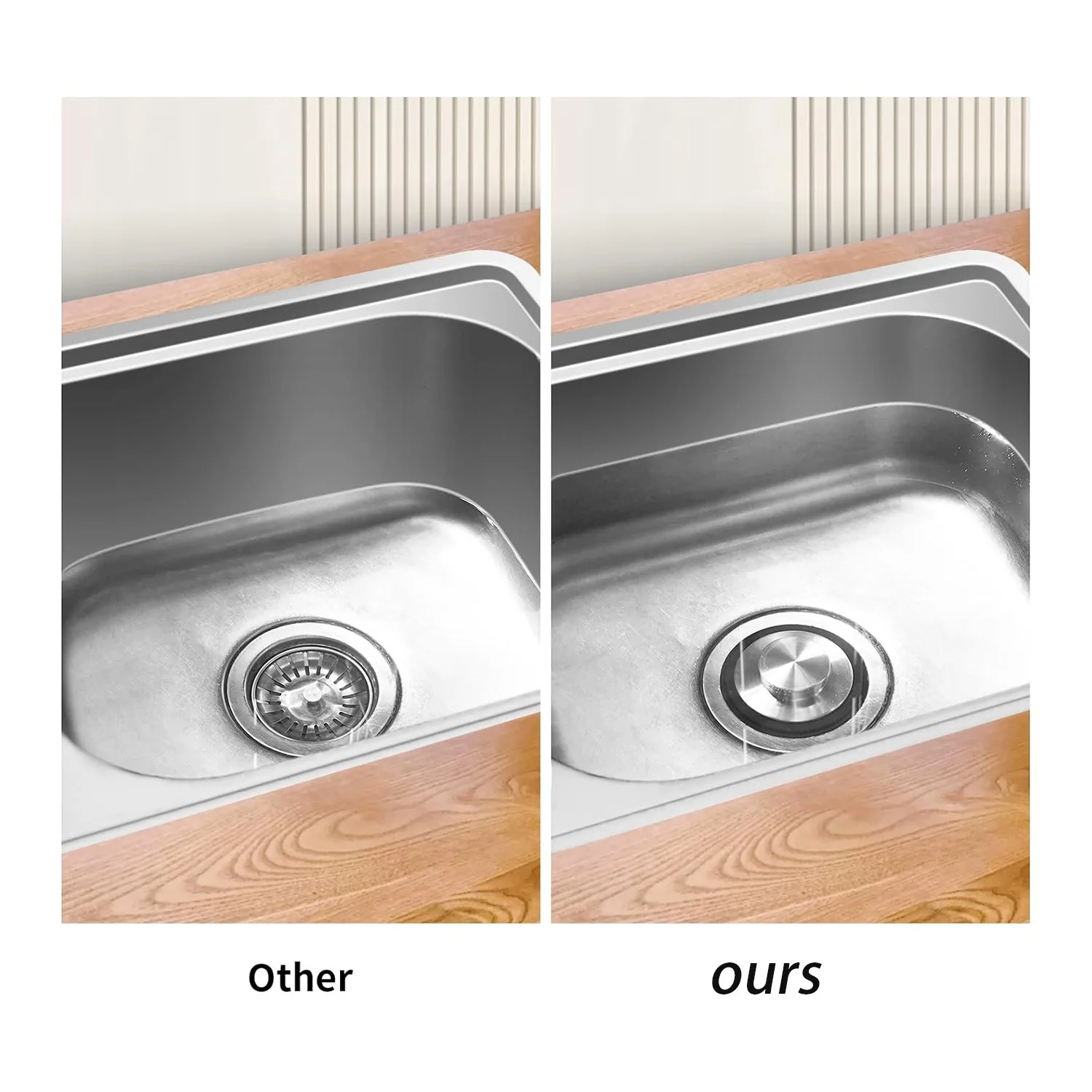 ABGR-2PCS Garbage Disposal Stopper Sink Drain Stopper 3.35 Inch Sink Drain Plug, Fits Standard Kitchen Drain
