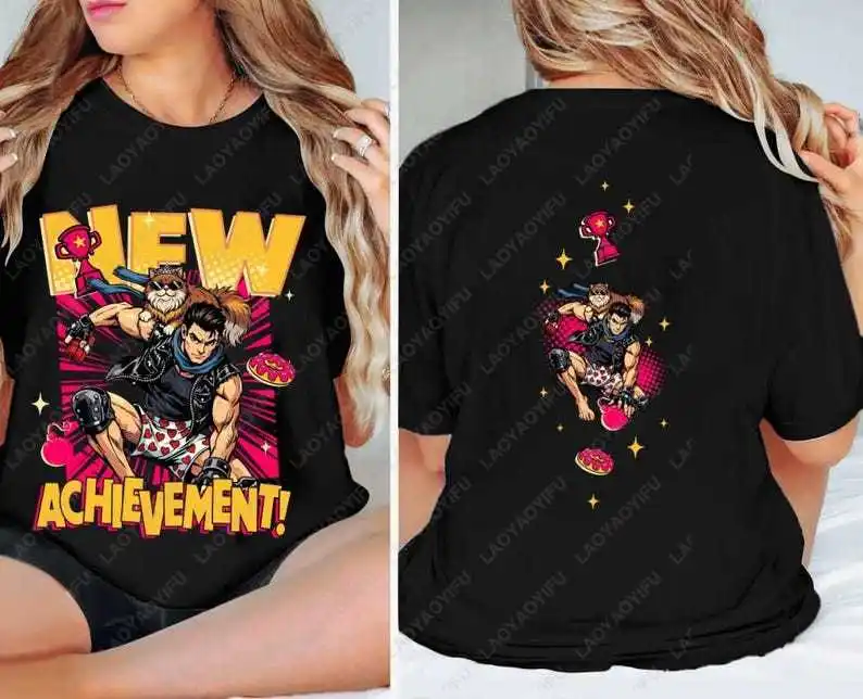 Dungeon Crawler Carl Printing Tshirt New Achievement Gamer O-neck Tees Book Lover Gift Fashion Two-sided Printed Streetwear Tops
