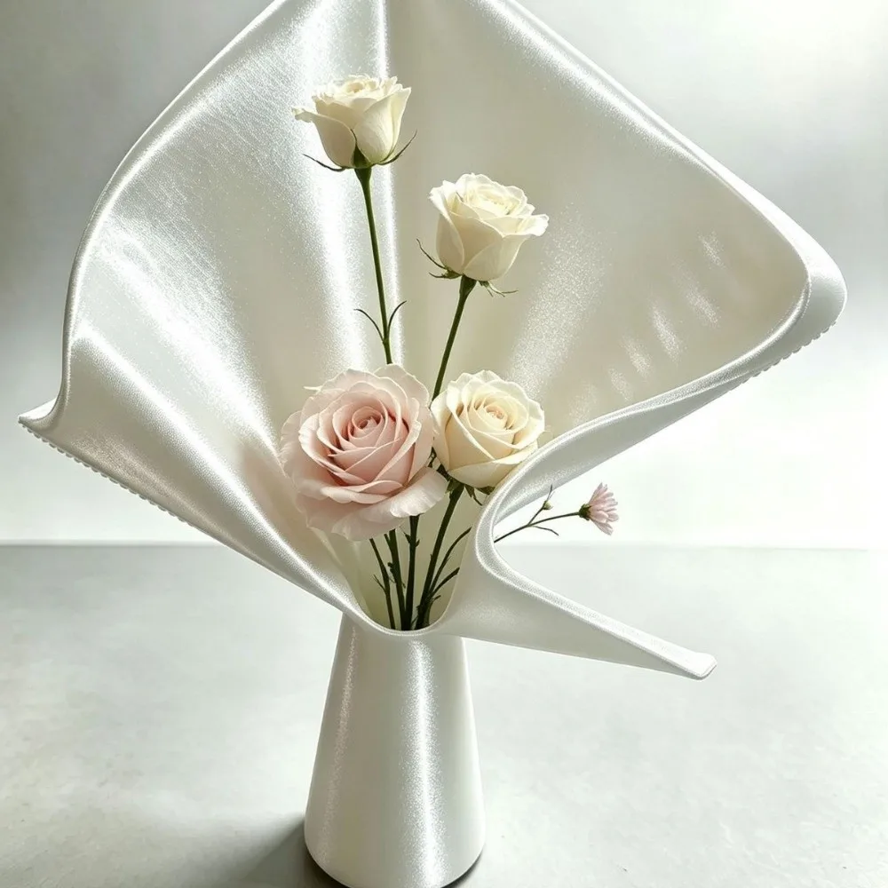 Irregular Flower Bouquet Vase Desktop Ornament Nordic Style Flower Display Container 3D Printing Desktop Flower Vase Gift