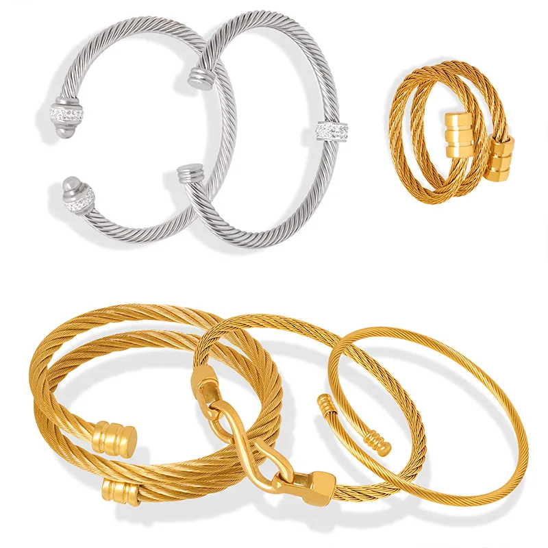 Simple Stainless Steel Bracelet Personality Ladies Couple Bracelet For Women Jewelry Gift