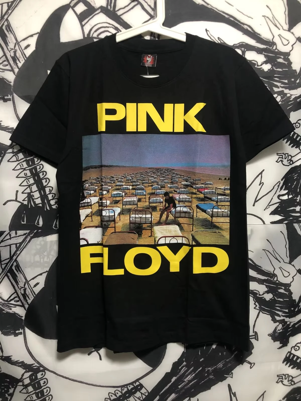 2026 Pink Floyd Moonlight Weird Graffiti Hip Hop Comfortable High Quality Eye Catching Instagram Women And Men T-Shirt