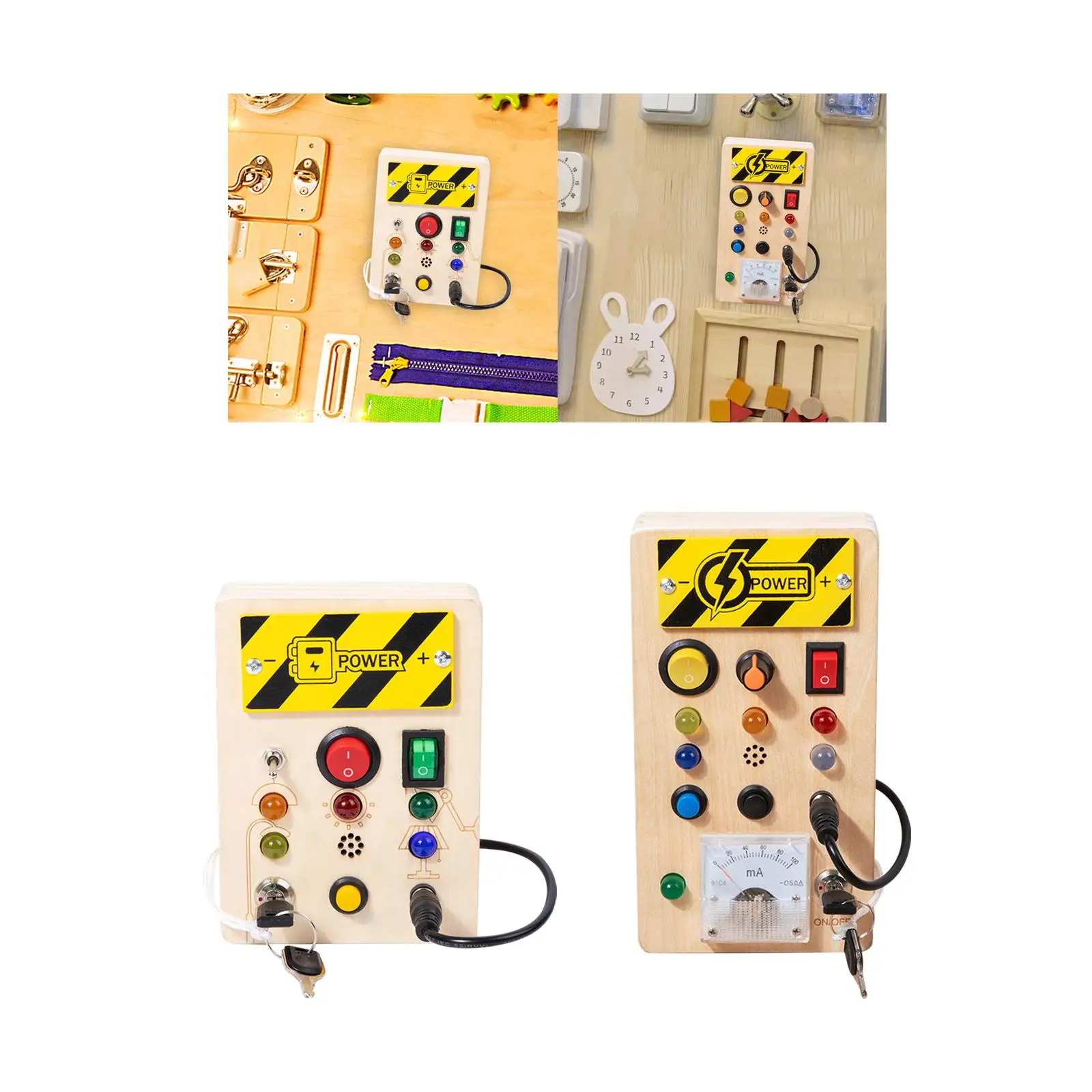 

Доска Монтессори с кнопками, детские игрушки для путешествий, игрушка-переключатель для взаимодействия