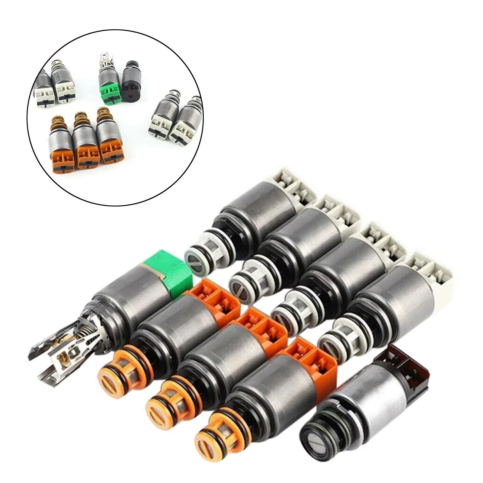 STPAT 8HP45 8HP70 8HP90 8HP75X Solenoid Kit Set 1087298388 for BMW 8 Speed Mechatronics 0501218796 0501218797 0501325143 0501219