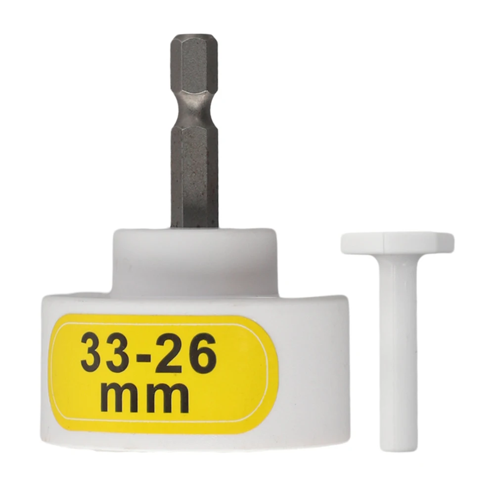 Electric Bottle Capping Head With 1/4 Inch Hex Shank For Sealing Machines 10-50mm White Plastic Adapter