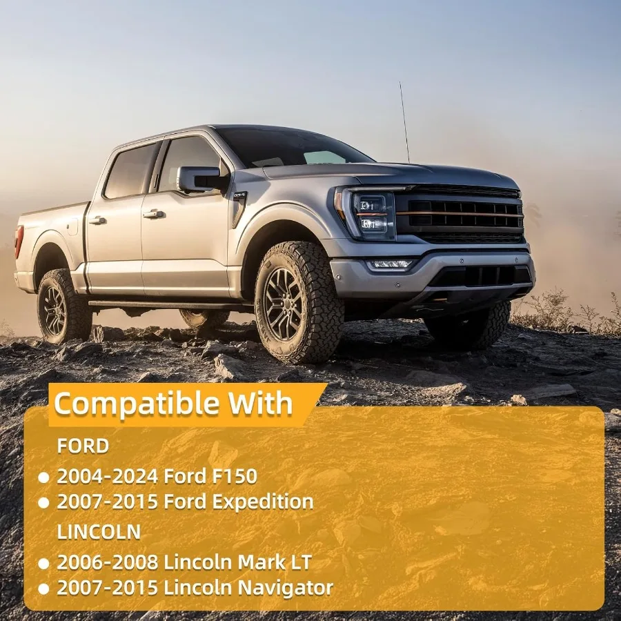 24 bras de commande supérieurs compatibles avec Ford F150 UCA 20042024, kit de suspension tubulaire avec joints à rotule, bague en caoutchouc réglable