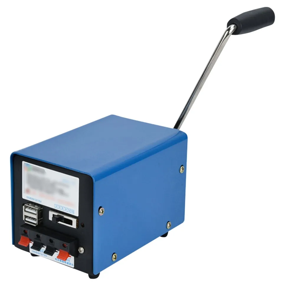 

Экстренный электрический генератор мощностью 20 Вт, портативное зарядное устройство с ручкой, USB-зарядка, внешний аккумулятор для кемпинга