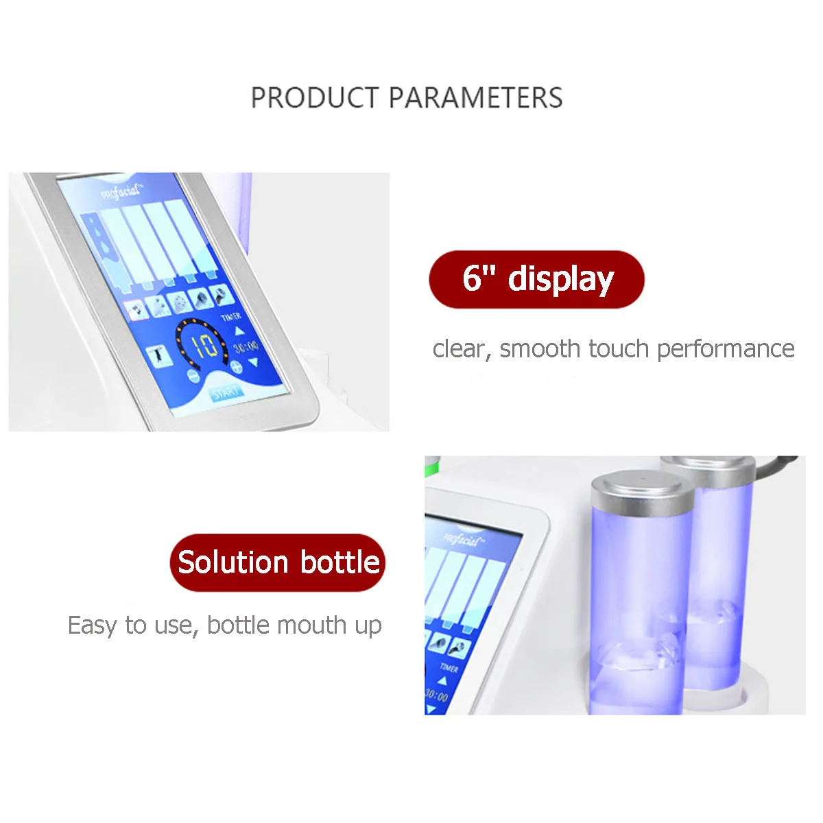7 in 1  Dermabrasion Peeling Vacuum Cleaning Machine RF Water Oxygen Jet Spa Facial Skin Bio-lifting Beauty Peel Machine
