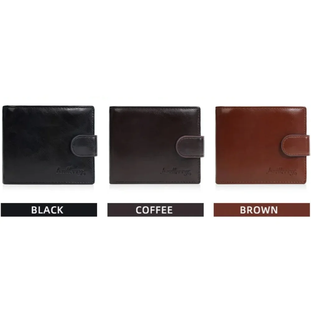 مشبك 2 أضعاف محافظ مع عملة جيب بولي Leather جلد الرجال محفظة صغيرة ID شارة حامل بلون الذكور محفظة جلدية الرجال الصبي هدية #5