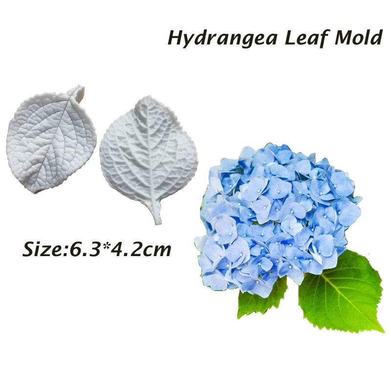 Hydrangea & Orchid Leaves Silicone Cake Mold Gumpaste Mold, Sugarcraft  Cake Decorating Chocolate Tools M2173