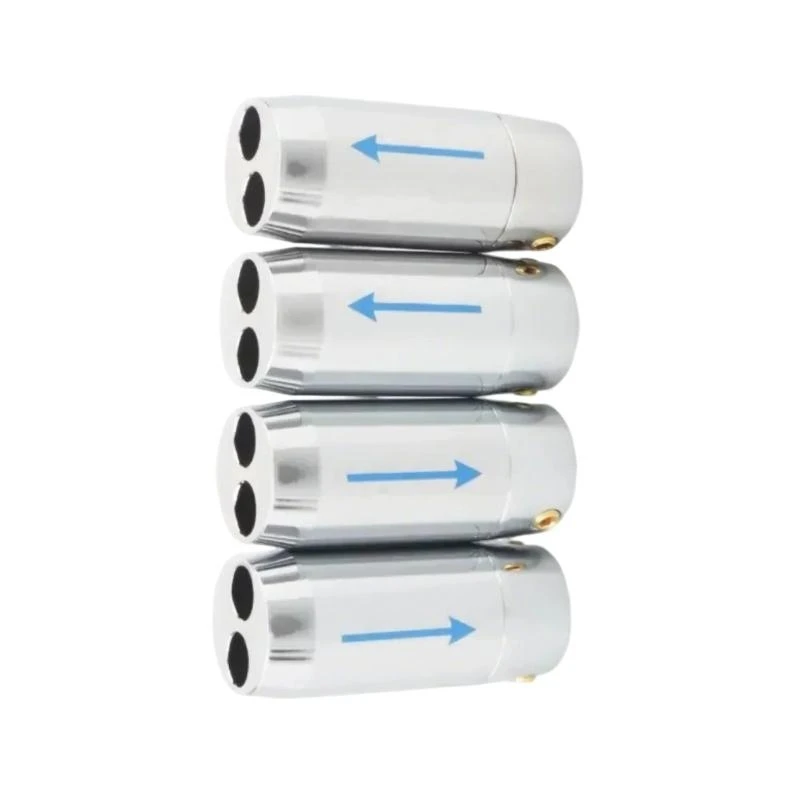 83ce 4pcs Hifi Sound Aluminiumluidspreker Bananenplug kabel Draad Splitter Y Pant Boot Looper Lijn Splitter Adapter Sleeve