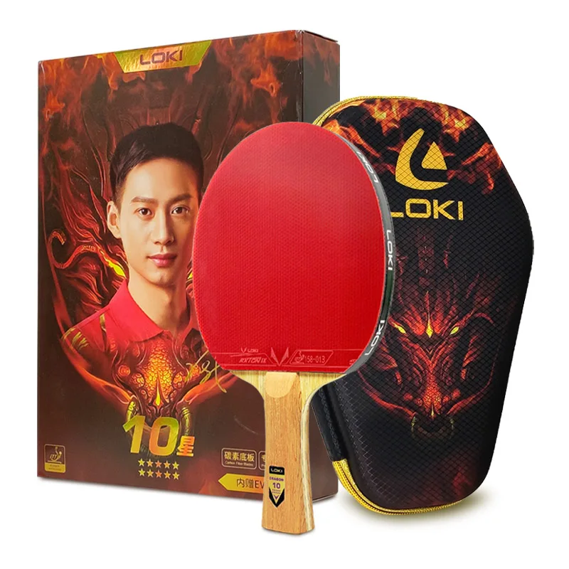Originele LOKI Tafeltennis Racket Dragon Serie Ping Pong Racket Paddle Bat Professionele 6/7/8/9/10 Sterren voor Alle Niveau Spelers - afbeelding 2