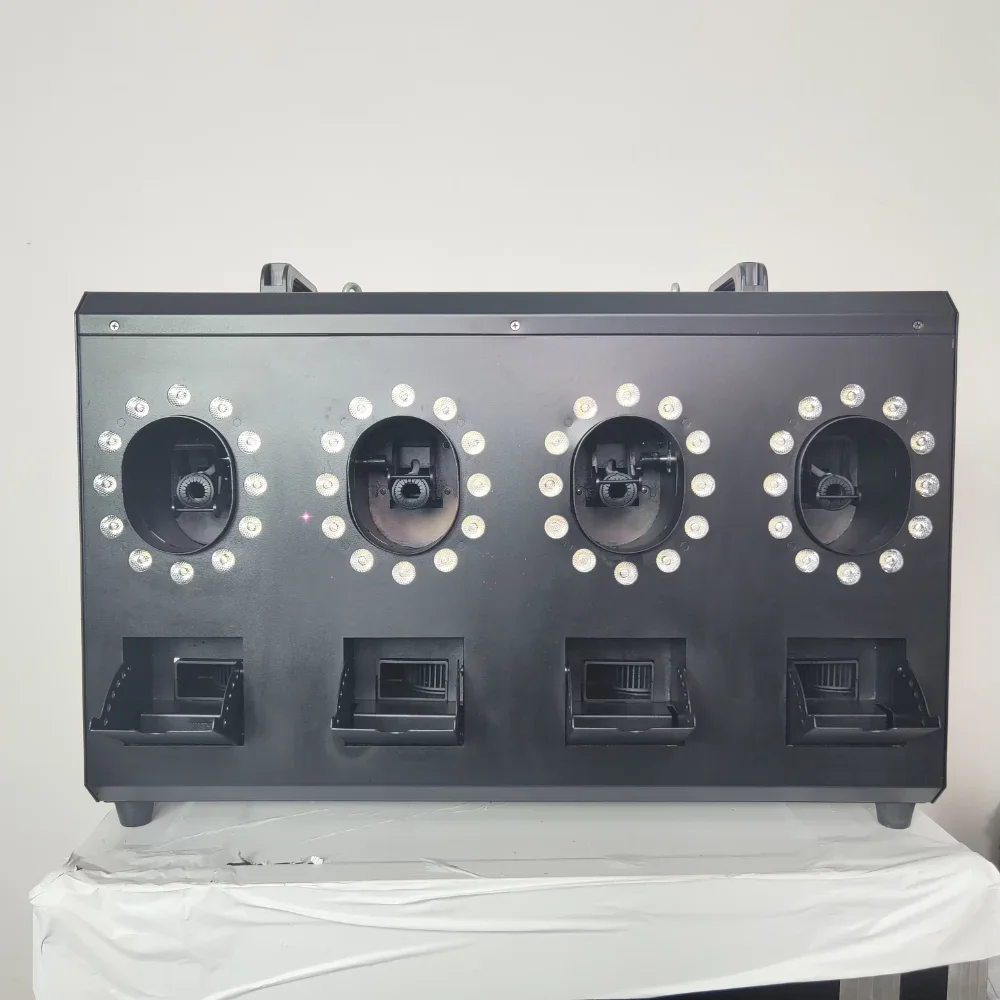 2CH 4CH Romantic Equipment Smoke Bubble Machine with 18 RGB 3in1 Light Emitting Diode for 1CH DMX512 Control IP20