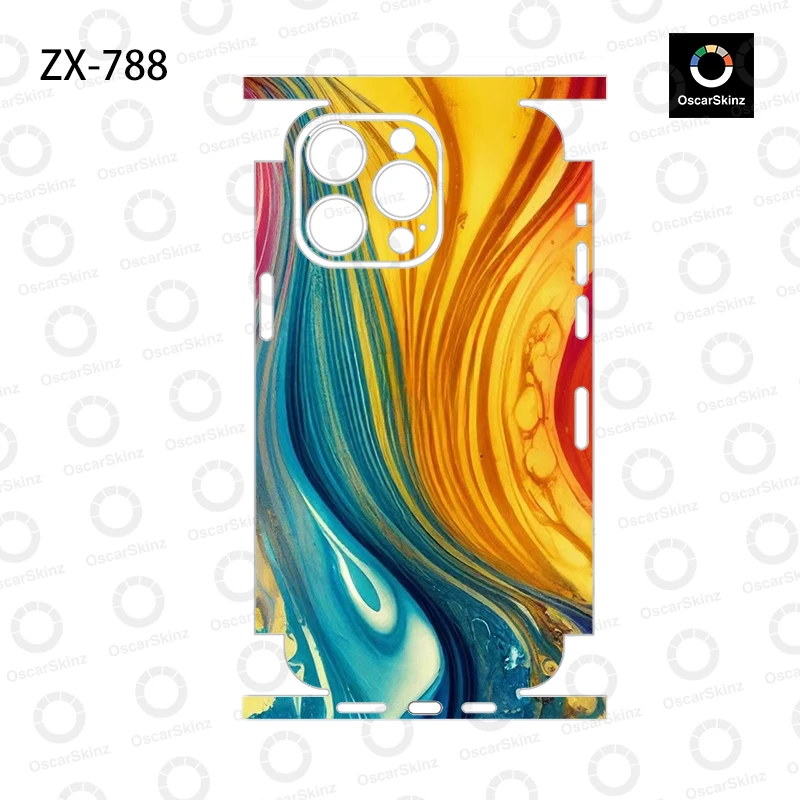 Skin Wrap For iPhone 17 16 Pro Max Sticker 15 14 Plus Back Film 13 12 Mini Protective Decal Side Frame Back Protector