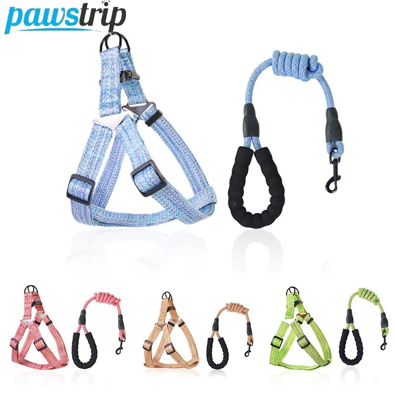 

Breathable Dog Leash Adjustable Dog Harness Durable Pet Chest Rope Set for Dogs Small Medium Large Dog Leashes Pet Supplies