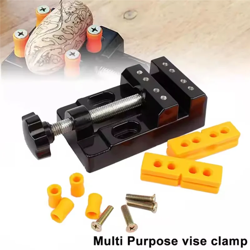 

MCGS-Flat Table Vice Drill Press Mini Bench Clamp - Adjustable Vise For DIY Jewelry, Walnut Nuclear Drilling, Carving Tool