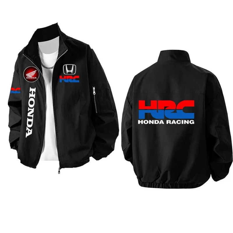 2026 Honda Racing Logo Men's Outdoor Zipper Jacket, Fashionable