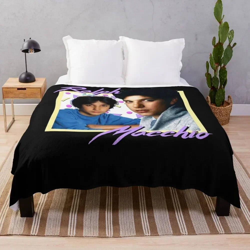 

80s Ralph Macchio Essential T-Shirt Throw Blanket Summer Cool Breathable Blanket for Sleeping
