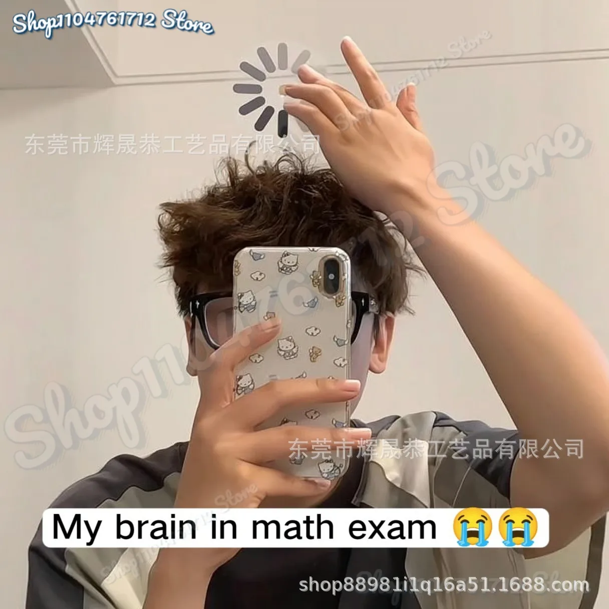

Brain Lagging Processing Hair Band Funny Gift Idea,Interesting Creative 'loading' Rotating Hair Clip & Band for Women