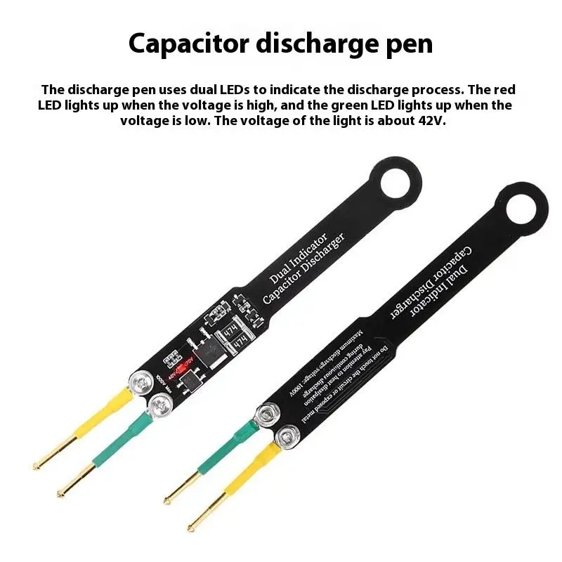 1 Piece Electronic Tools Capacitor Discharge Pen Fast Discharge 1000UF 5000UF Capacitor Discharge Tools With LED Indicator Light