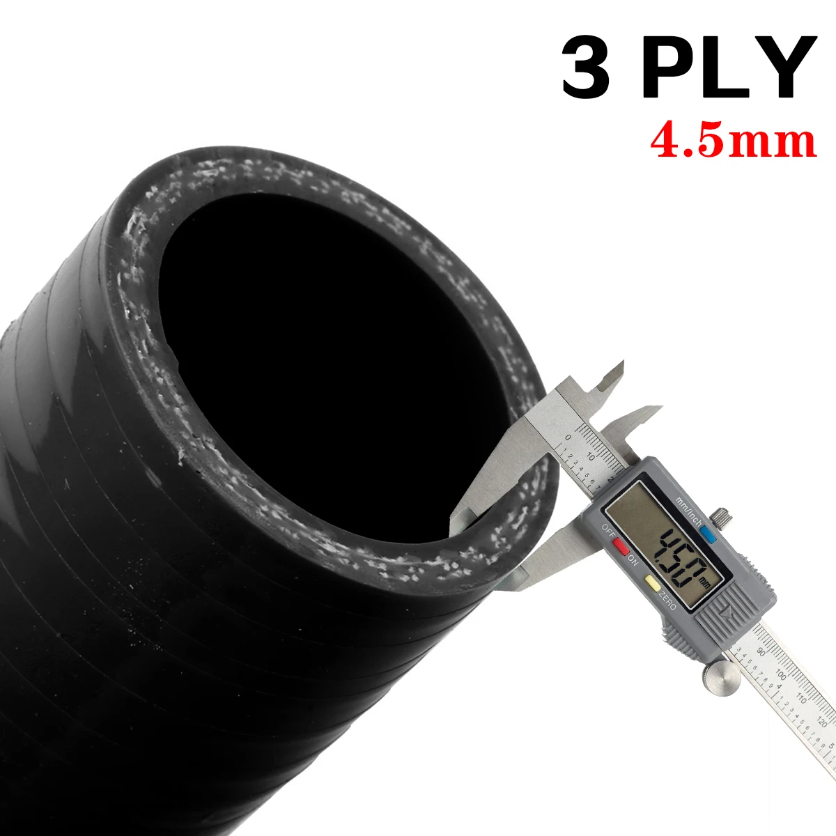 3PLY 102 مللي متر طول 90 درجة تقليل الكوع سيليكون المبرد المبرد خرطوم ID 38 40 45 46 48 50 51 54 57 مللي متر