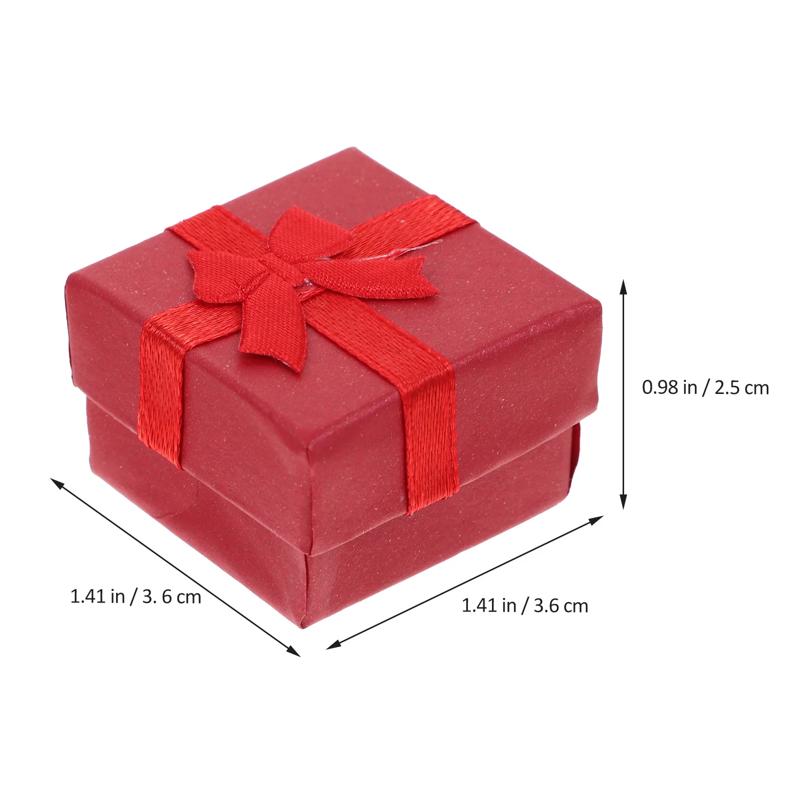 

24 Pcs Jewelry Box Earring Storage Case Necklace Tray Gift Boxes Red Bracelet Containers for Women