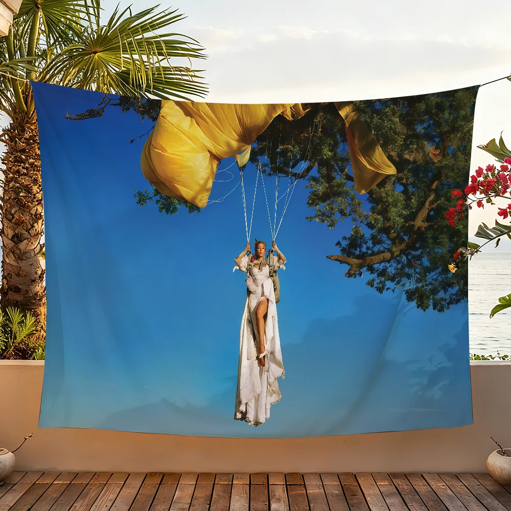 Singer D-Doja C-Cat-S Vie flag For Garden Party Living Room Home Wall Decor Banner Bedroom Outdoor Tapestry