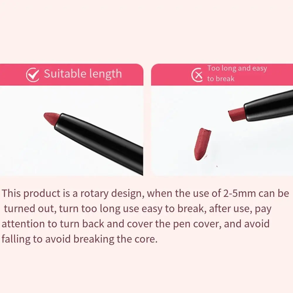 8 Colors Nude Cosmetics Velvet Lipliner Pencil Fog Surface Waterproof Matte Lipstick Pen Long Lasting Smooth Makeup Tool Beauty