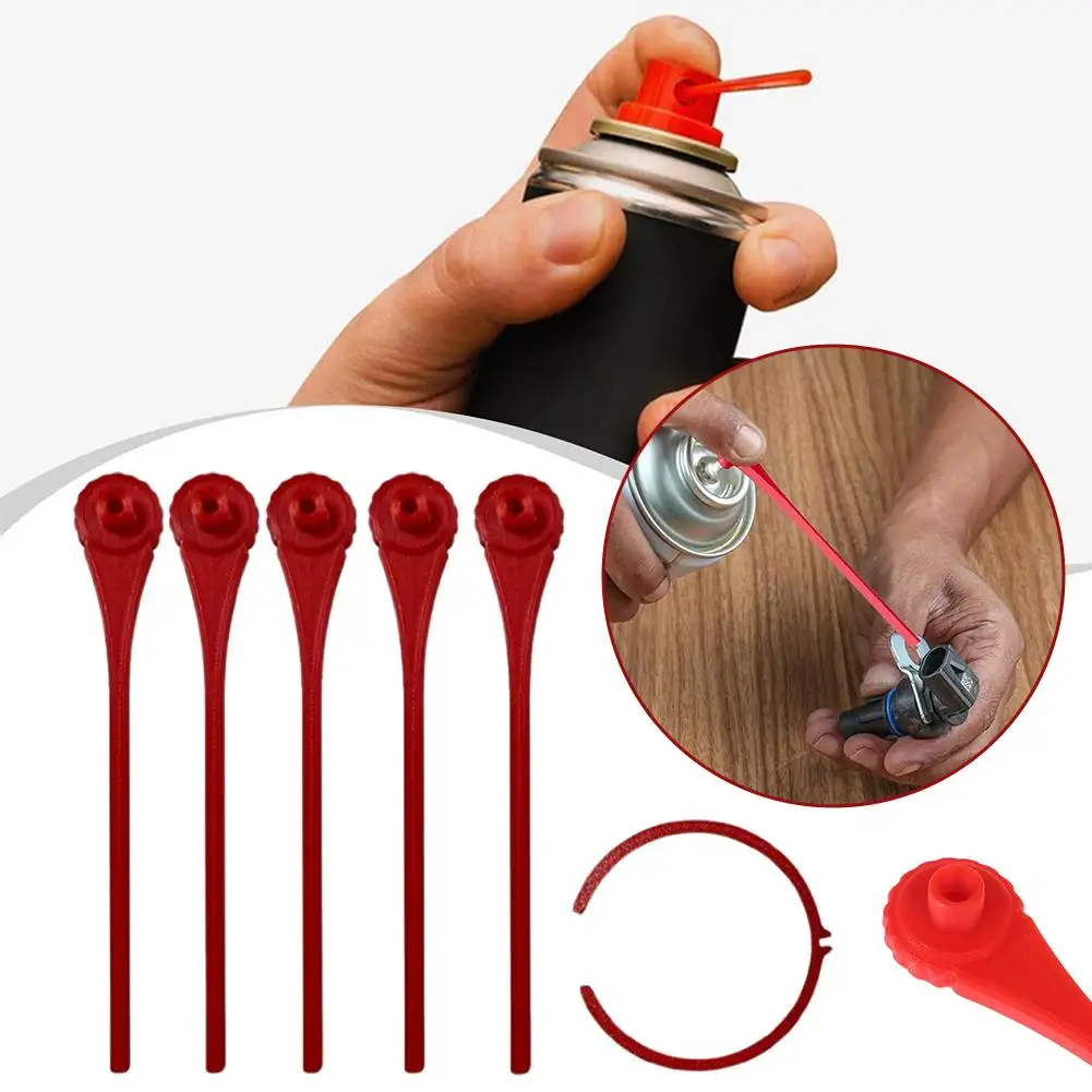 Spray Can Plastic Extension Straw Replacement Accessories with tube support for 3mm or 4mm for Precision Lubricant Aerosol R9V7