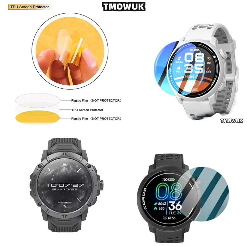 

​​For Coros PACE 3 APEX 2 Pro VERTIX 2S 42 46MM Tempered Glass Protector HD Clear Scratch-Resistant Smartwatch Film​​