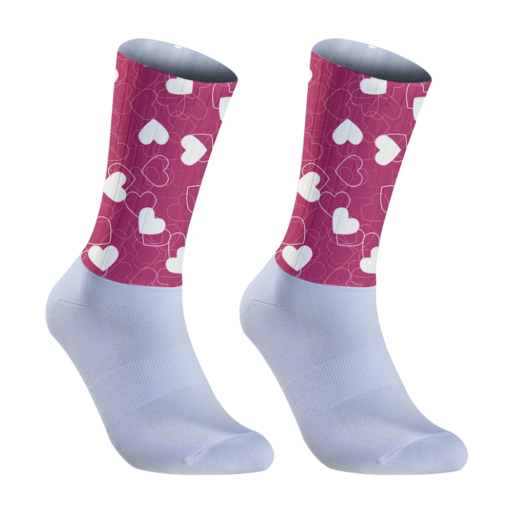 Sommer Silikon Socken nahtlose Aero 2024 neue atmungsaktive Rad socken Männer Frauen Rennrad Socken