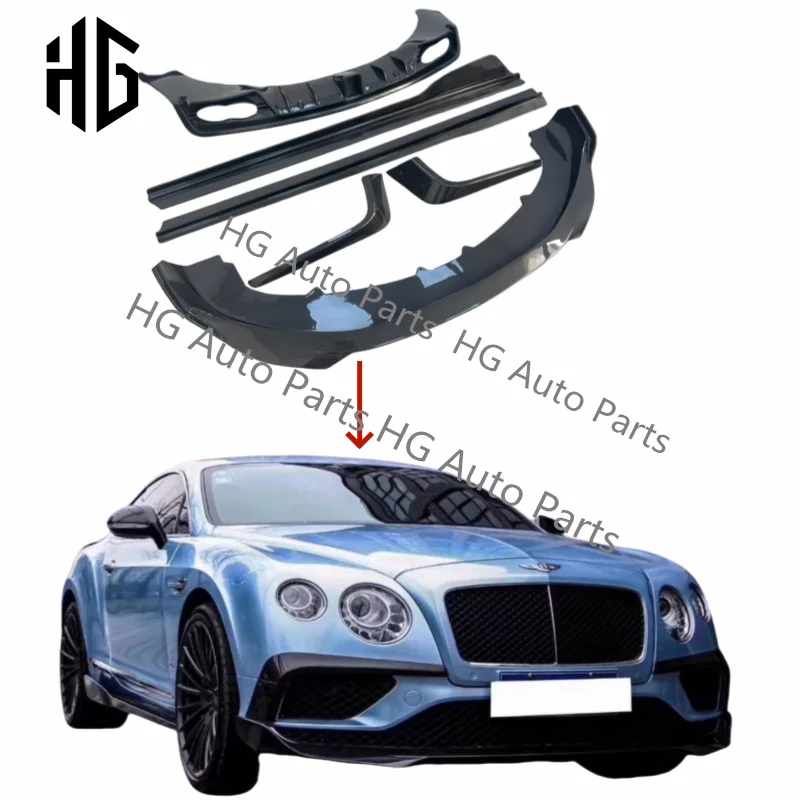 

Vehicle Modification Real Carbon Fiber Fabric Rear Wing Spoiler ST Style Bodykit For Bentley Continental GT GTC