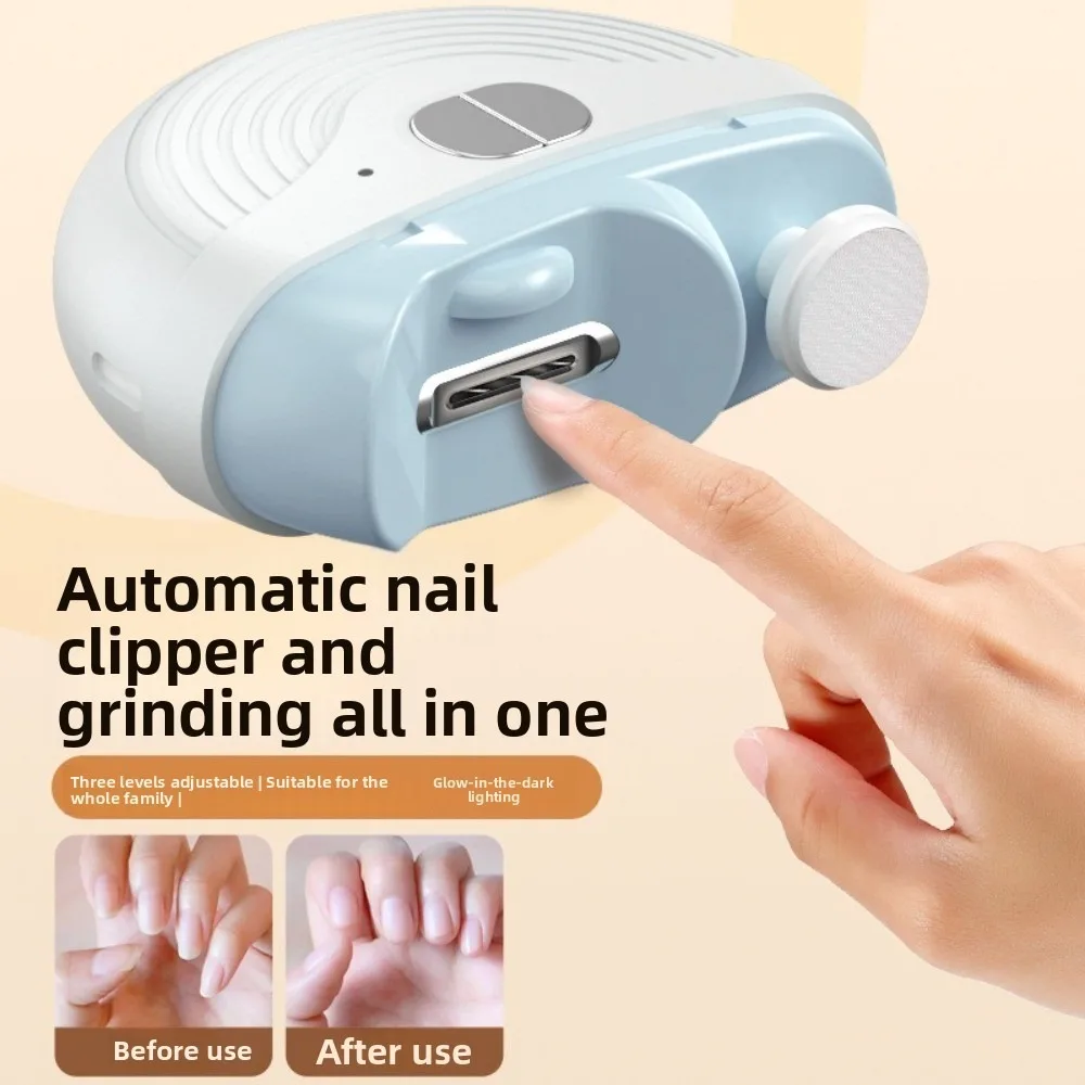 

Multifunction Electric Smart Nail Clippers 3 Speeds with LED Light Electric Nail Clippers Anti-Splash Anti Pinch