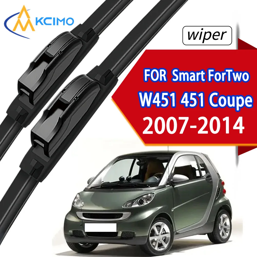

2pcs For Smart ForTwo W451 451 Coupe 2007 - 2014 Front Windshield Wiper Blades Windscreen Window Accessories