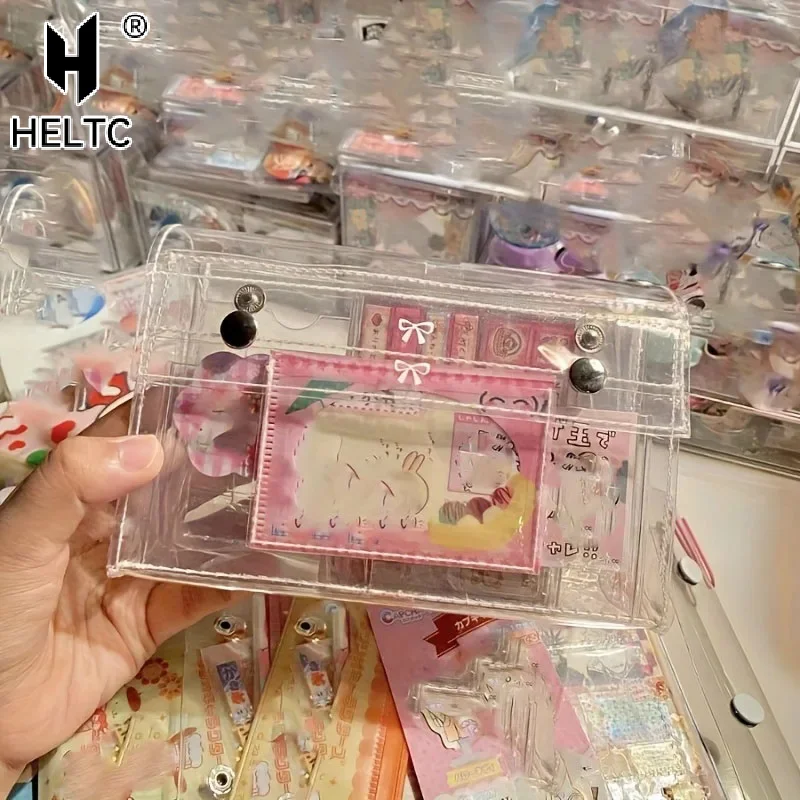 4-Layer PVC Transparent Makeup Bag, Travel Toiletry Organizer & Multi-Purpose Pencil Case For Students